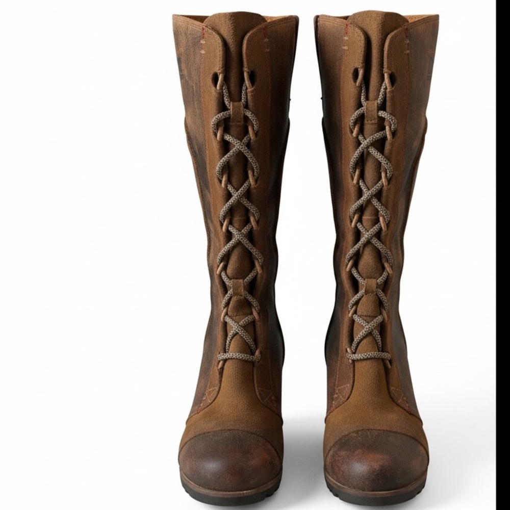 Sorel Cate the Great wedge chestnut brown 9
